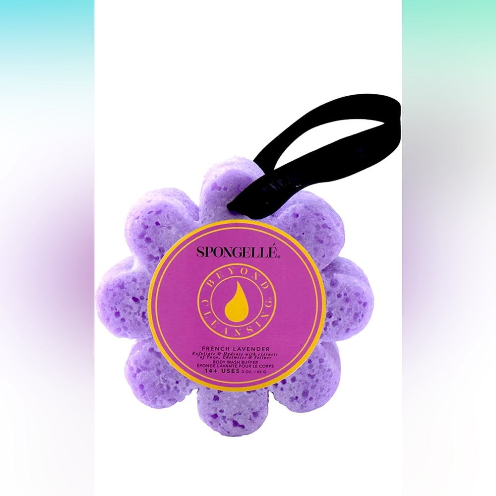Spongelle French Lavender Wild Flower Body Scrubber Bath & Shower Loofah